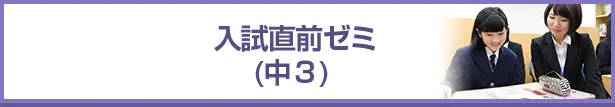 入試直前ゼミ(中3)